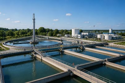L'intérieur d'un site industriel